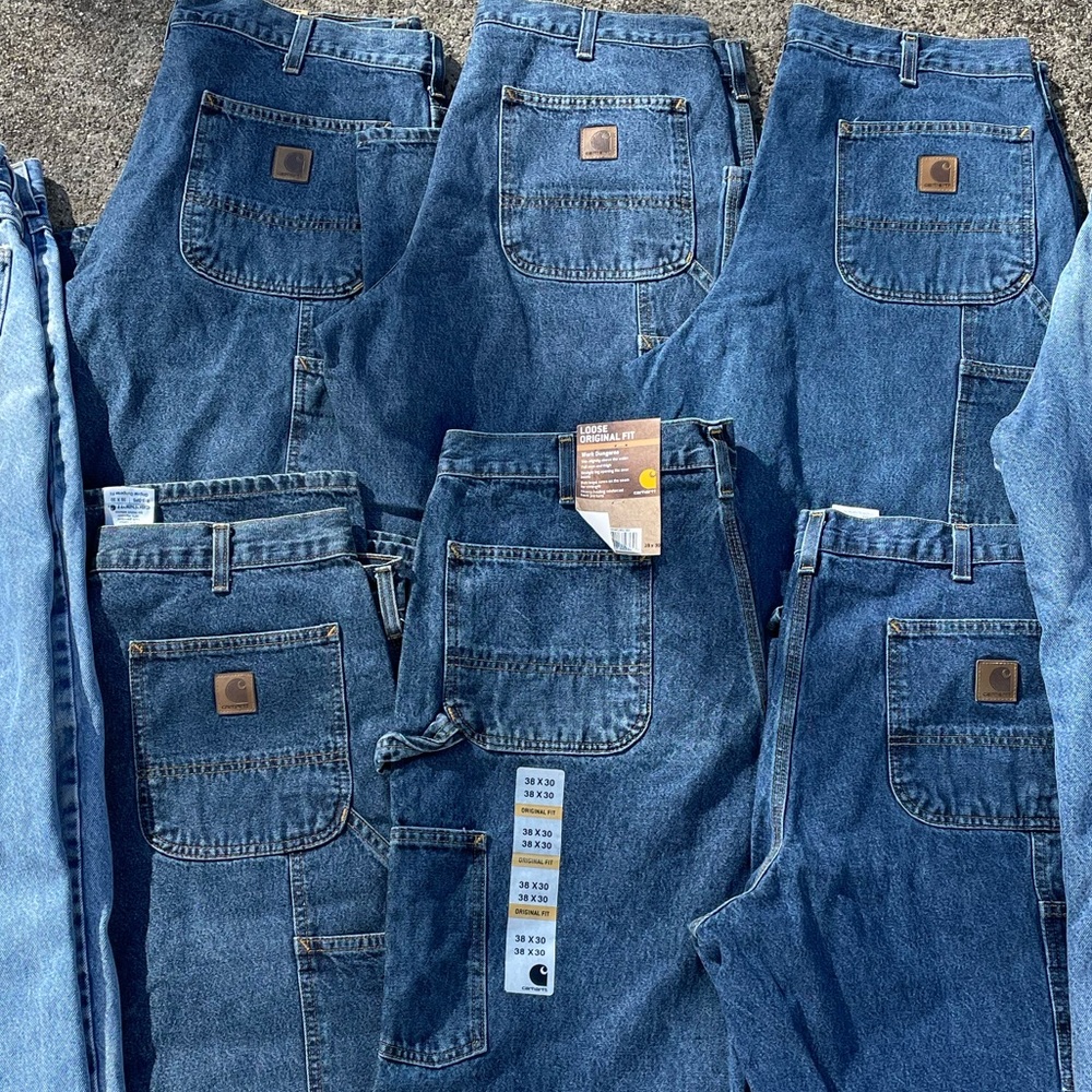 Six Carhartt Jeans Lot Size 38